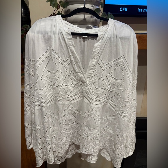 Sundance Voluminous Eyelet Blouse - Picture 2 of 5